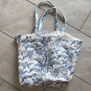 H&M TOTE BAG - beautiful blue floral